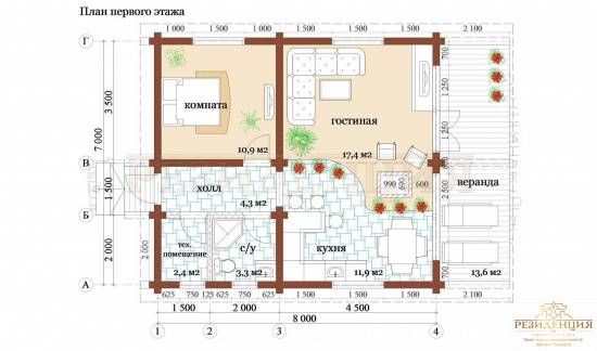 Проект дома  Спектр - Строительство и проектирование загородных домов в Москве. Резидент Хаус.