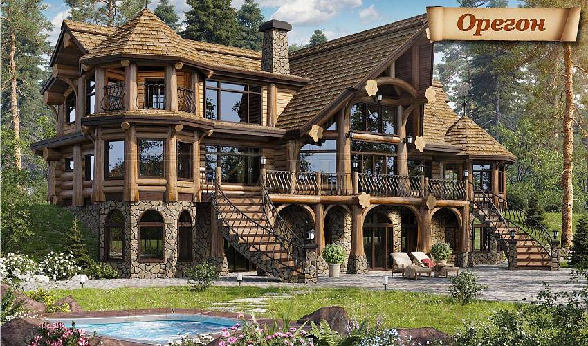 Проекты домов по технологии Timber Frame Орегон
