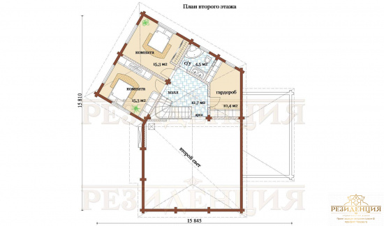 Проект дома  Королев - Строительство и проектирование загородных домов в Москве. Резидент Хаус.
